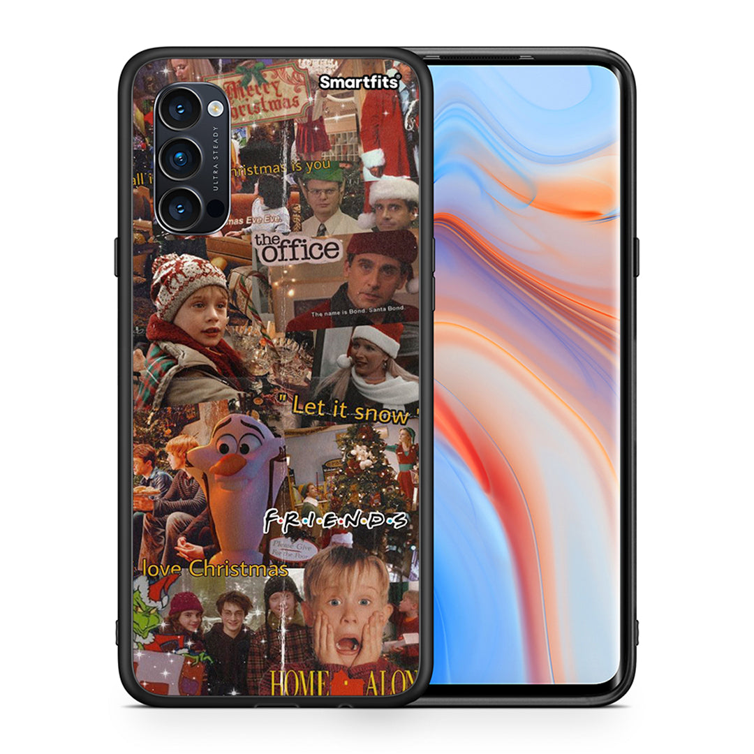 Θήκη Oppo Reno4 Pro 5G Xmas Wishes από τη Smartfits με σχέδιο στο πίσω μέρος και μαύρο περίβλημα | Oppo Reno4 Pro 5G Xmas Wishes case with colorful back and black bezels