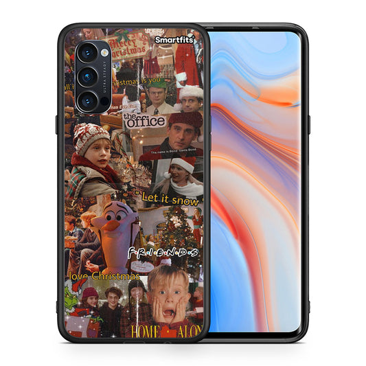 Θήκη Oppo Reno4 Pro 5G Xmas Wishes από τη Smartfits με σχέδιο στο πίσω μέρος και μαύρο περίβλημα | Oppo Reno4 Pro 5G Xmas Wishes case with colorful back and black bezels