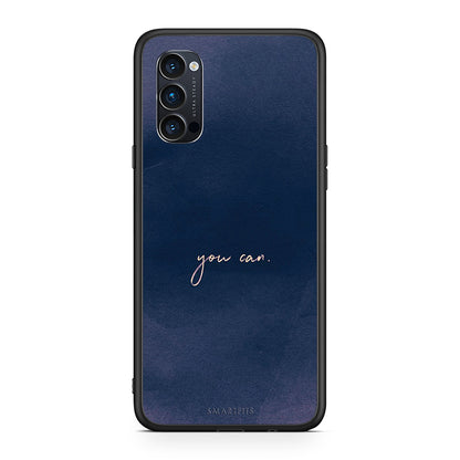 Oppo Reno4 Pro 5G You Can θήκη από τη Smartfits με σχέδιο στο πίσω μέρος και μαύρο περίβλημα | Smartphone case with colorful back and black bezels by Smartfits