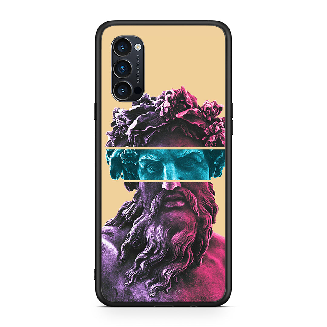 Oppo Reno4 Pro 5G Zeus Art Θήκη Αγίου Βαλεντίνου από τη Smartfits με σχέδιο στο πίσω μέρος και μαύρο περίβλημα | Smartphone case with colorful back and black bezels by Smartfits