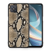 Thumbnail for Θήκη Oppo Reno4 Z 5G Fashion Snake Animal από τη Smartfits με σχέδιο στο πίσω μέρος και μαύρο περίβλημα | Oppo Reno4 Z 5G Fashion Snake Animal case with colorful back and black bezels