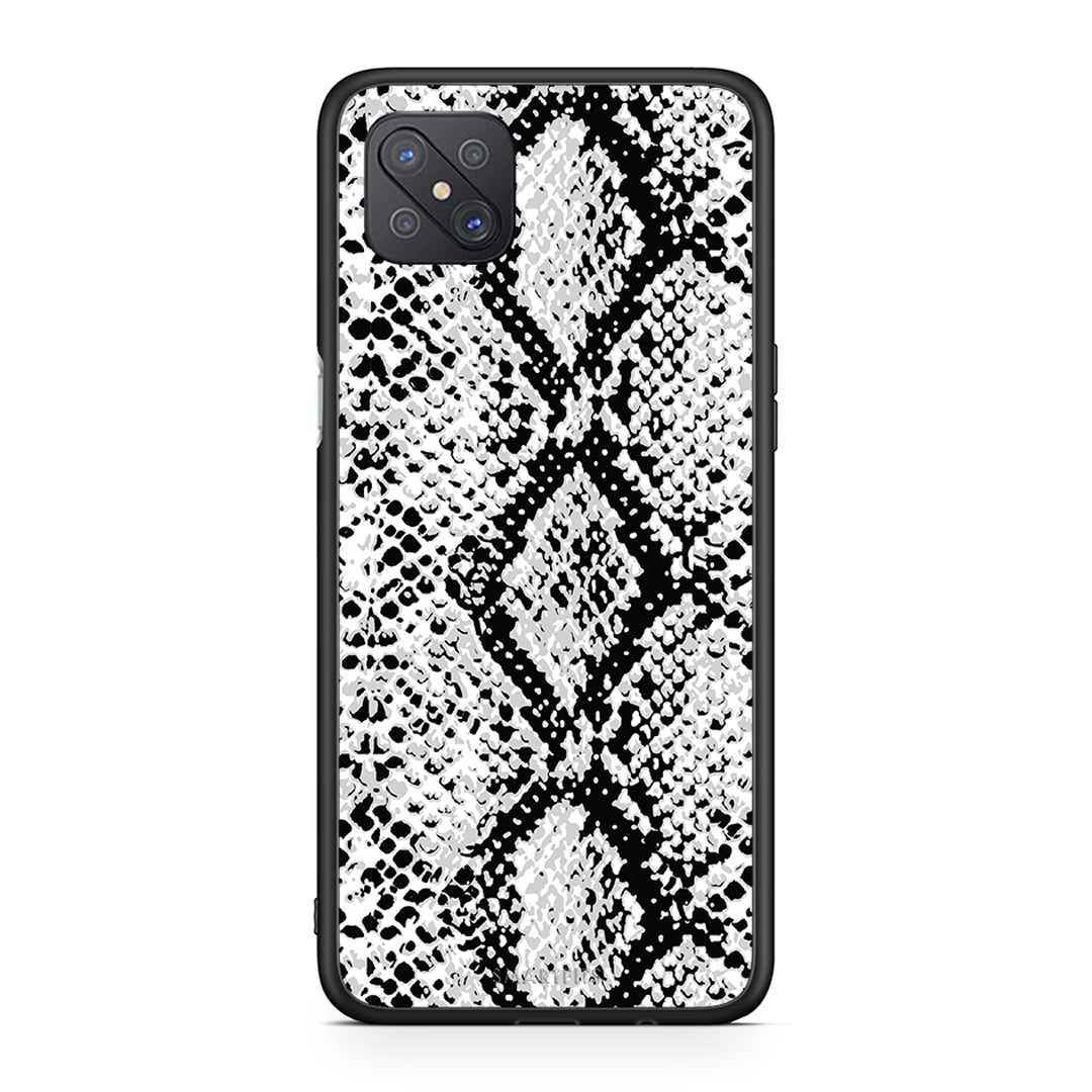 24 - Oppo Reno4 Z 5G White Snake Animal case, cover, bumper