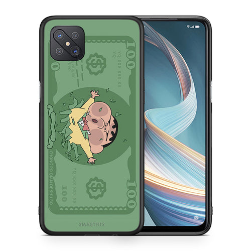 Θήκη Αγίου Βαλεντίνου Oppo Reno4 Z 5G Big Money από τη Smartfits με σχέδιο στο πίσω μέρος και μαύρο περίβλημα | Oppo Reno4 Z 5G Big Money case with colorful back and black bezels