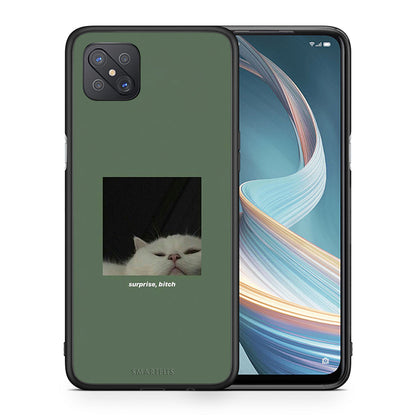 Θήκη Oppo Reno4 Z 5G Bitch Surprise από τη Smartfits με σχέδιο στο πίσω μέρος και μαύρο περίβλημα | Oppo Reno4 Z 5G Bitch Surprise case with colorful back and black bezels