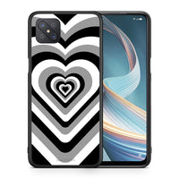 Thumbnail for Θήκη Oppo Reno4 Z 5G Black Hearts από τη Smartfits με σχέδιο στο πίσω μέρος και μαύρο περίβλημα | Oppo Reno4 Z 5G Black Hearts case with colorful back and black bezels