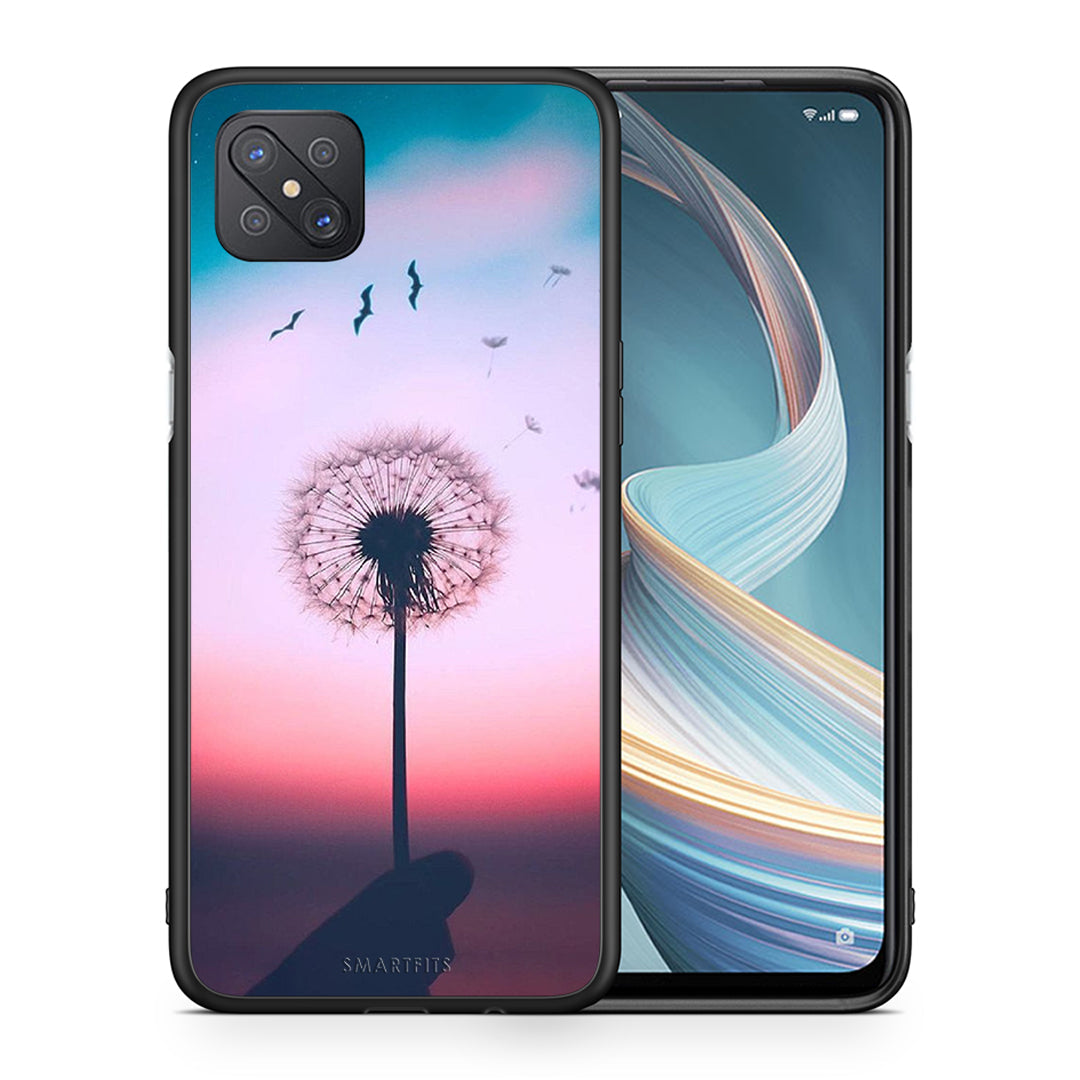 Θήκη Oppo Reno4 Z 5G Wish Boho από τη Smartfits με σχέδιο στο πίσω μέρος και μαύρο περίβλημα | Oppo Reno4 Z 5G Wish Boho case with colorful back and black bezels