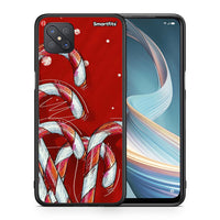 Thumbnail for Θήκη Oppo Reno4 Z 5G Candy Cane από τη Smartfits με σχέδιο στο πίσω μέρος και μαύρο περίβλημα | Oppo Reno4 Z 5G Candy Cane case with colorful back and black bezels