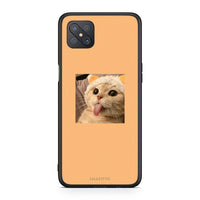 Thumbnail for Oppo Reno4 Z 5G Cat Tongue θήκη από τη Smartfits με σχέδιο στο πίσω μέρος και μαύρο περίβλημα | Smartphone case with colorful back and black bezels by Smartfits