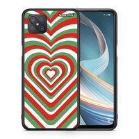 Thumbnail for Θήκη Oppo Reno4 Z 5G Christmas Hearts από τη Smartfits με σχέδιο στο πίσω μέρος και μαύρο περίβλημα | Oppo Reno4 Z 5G Christmas Hearts case with colorful back and black bezels