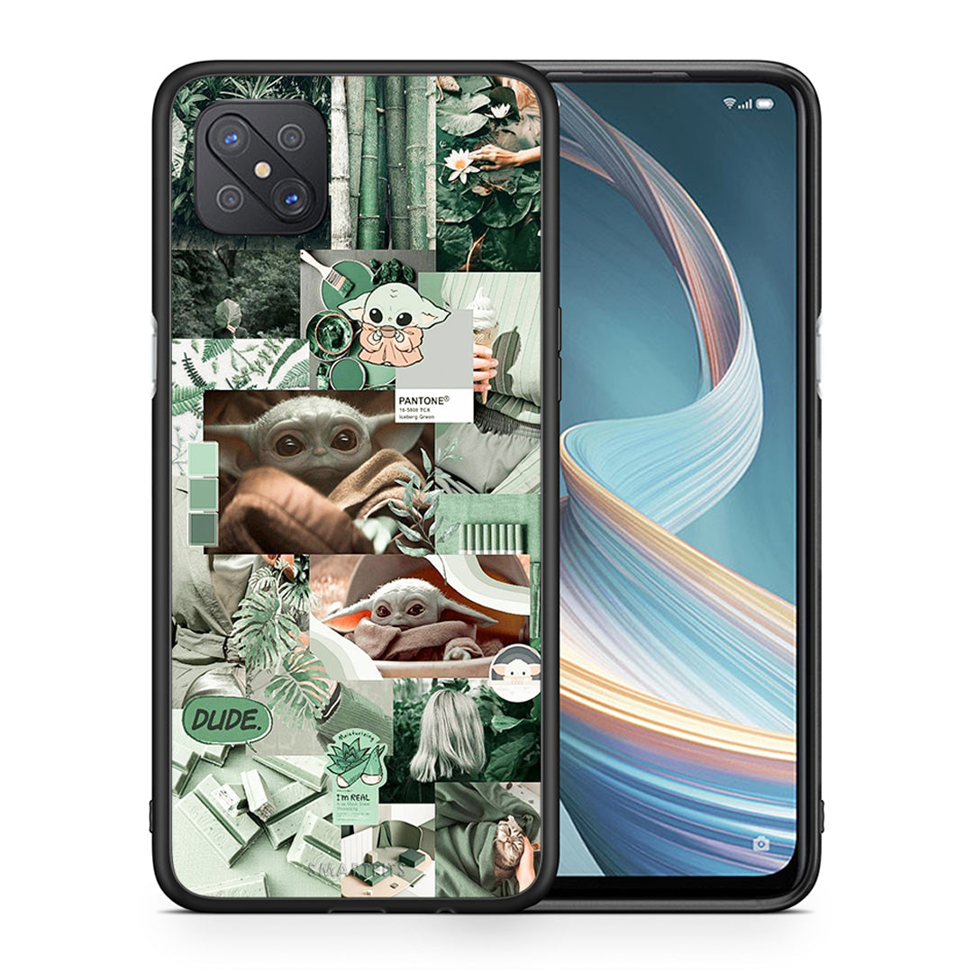 Θήκη Αγίου Βαλεντίνου Oppo Reno4 Z 5G Collage Dude από τη Smartfits με σχέδιο στο πίσω μέρος και μαύρο περίβλημα | Oppo Reno4 Z 5G Collage Dude case with colorful back and black bezels