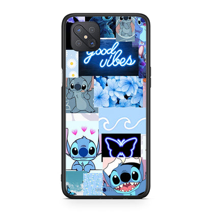 Oppo Reno4 Z 5G Collage Good Vibes Θήκη Αγίου Βαλεντίνου από τη Smartfits με σχέδιο στο πίσω μέρος και μαύρο περίβλημα | Smartphone case with colorful back and black bezels by Smartfits