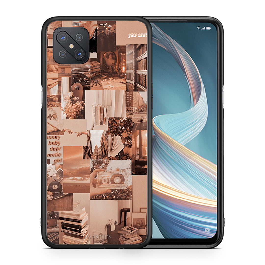 Θήκη Αγίου Βαλεντίνου Oppo Reno4 Z 5G Collage You Can από τη Smartfits με σχέδιο στο πίσω μέρος και μαύρο περίβλημα | Oppo Reno4 Z 5G Collage You Can case with colorful back and black bezels