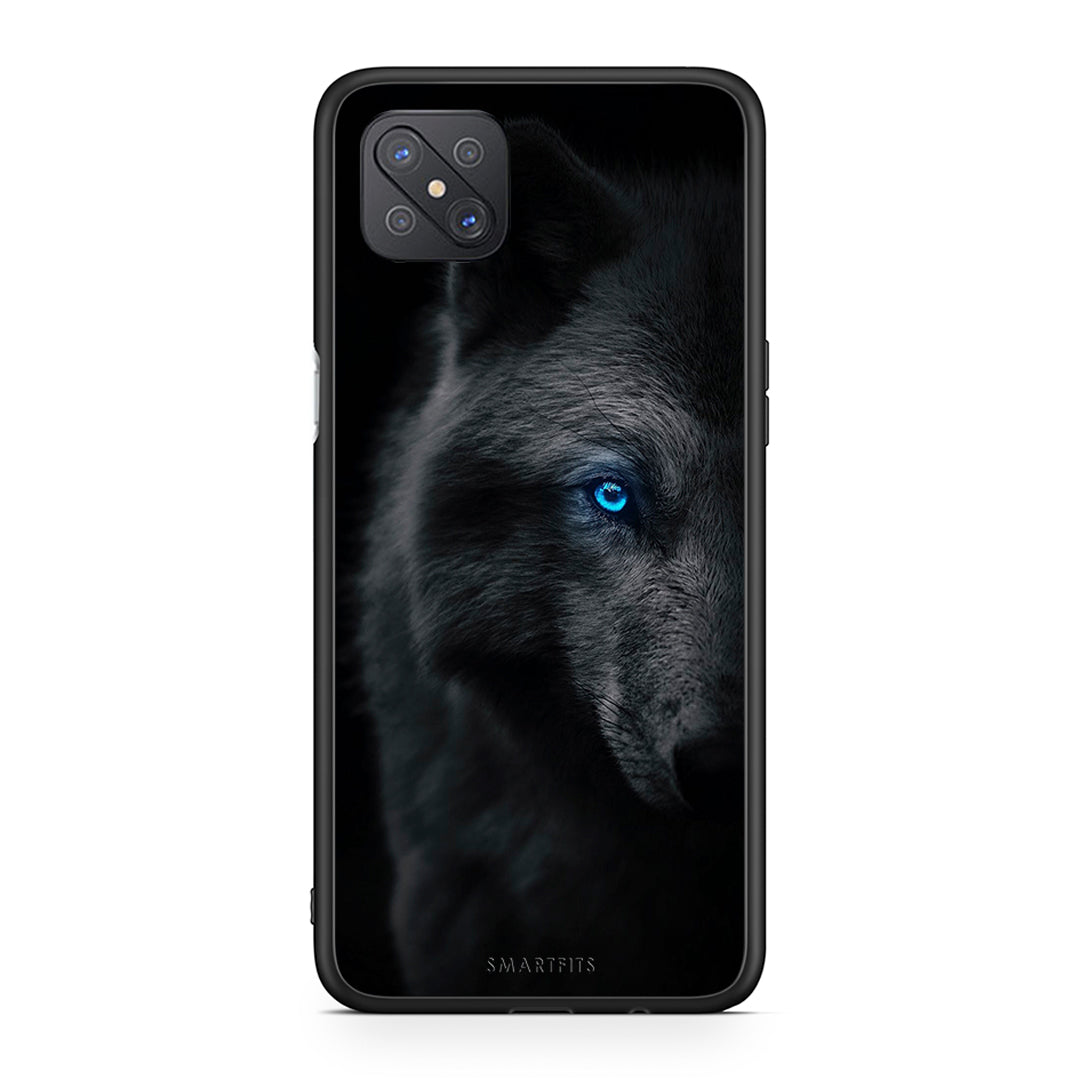 Oppo Reno4 Z 5G Dark Wolf θήκη από τη Smartfits με σχέδιο στο πίσω μέρος και μαύρο περίβλημα | Smartphone case with colorful back and black bezels by Smartfits