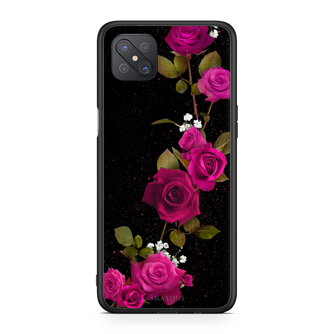 4 - Oppo Reno4 Z 5G Red Roses Flower case, cover, bumper
