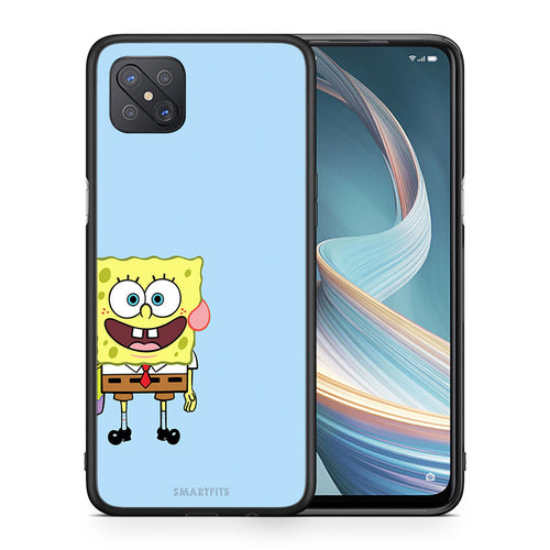 Θήκη Oppo Reno4 Z 5G Friends Bob από τη Smartfits με σχέδιο στο πίσω μέρος και μαύρο περίβλημα | Oppo Reno4 Z 5G Friends Bob case with colorful back and black bezels
