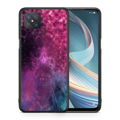 Θήκη Oppo Reno4 Z 5G Aurora Galaxy από τη Smartfits με σχέδιο στο πίσω μέρος και μαύρο περίβλημα | Oppo Reno4 Z 5G Aurora Galaxy case with colorful back and black bezels