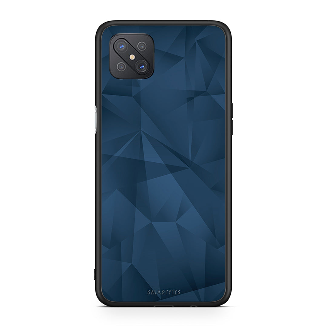39 - Oppo Reno4 Z 5G Blue Abstract Geometric case, cover, bumper