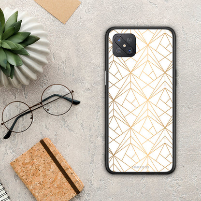 Geometric Luxury White - Oppo Reno4 Z 5G / A92s θήκη