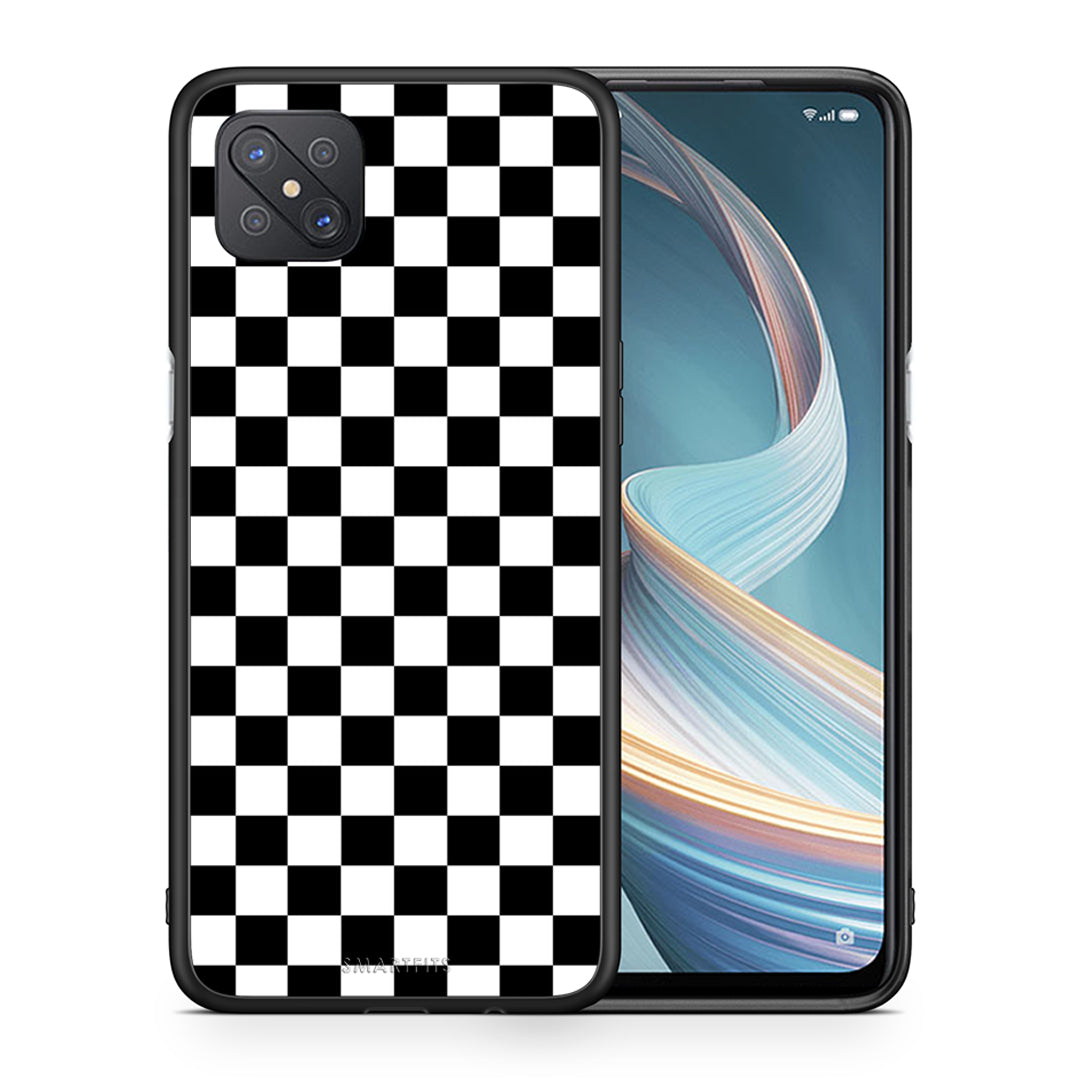 Θήκη Oppo Reno4 Z 5G Squares Geometric από τη Smartfits με σχέδιο στο πίσω μέρος και μαύρο περίβλημα | Oppo Reno4 Z 5G Squares Geometric case with colorful back and black bezels