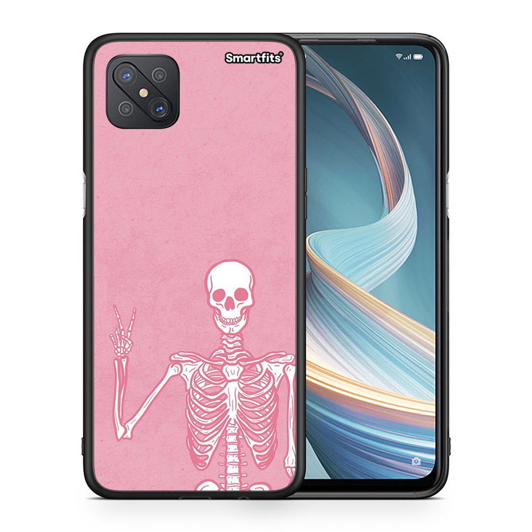 Θήκη Oppo Reno4 Z 5G Halloween Motivation από τη Smartfits με σχέδιο στο πίσω μέρος και μαύρο περίβλημα | Oppo Reno4 Z 5G Halloween Motivation case with colorful back and black bezels