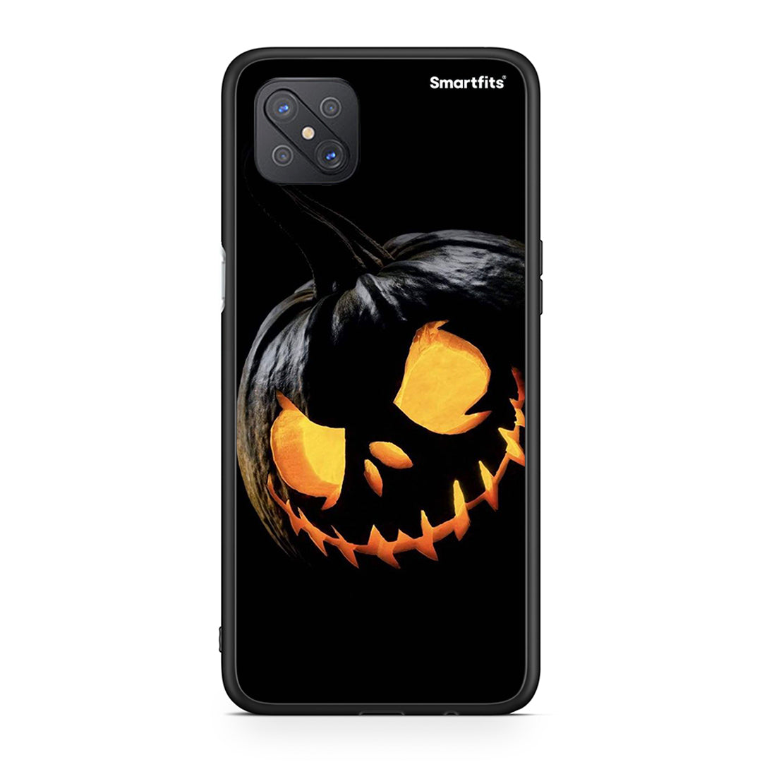 Oppo Reno4 Z 5G Halloween Scary Pumpkin θήκη από τη Smartfits με σχέδιο στο πίσω μέρος και μαύρο περίβλημα | Smartphone case with colorful back and black bezels by Smartfits