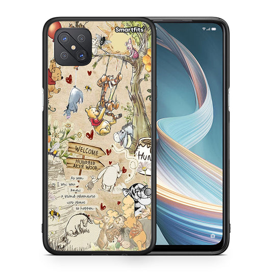 Θήκη Oppo Reno4 Z 5G Happy Friends από τη Smartfits με σχέδιο στο πίσω μέρος και μαύρο περίβλημα | Oppo Reno4 Z 5G Happy Friends case with colorful back and black bezels