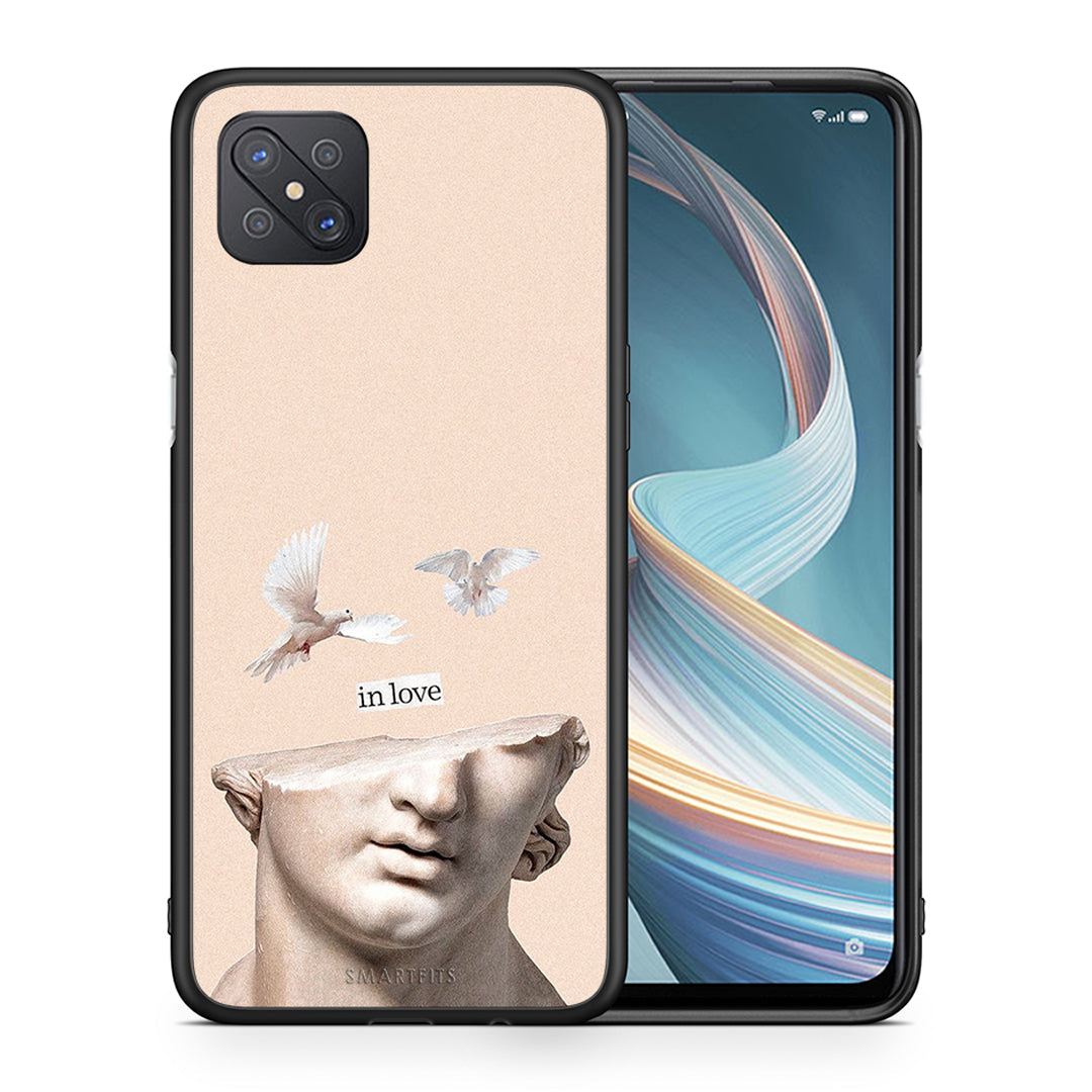 Θήκη Oppo Reno4 Z 5G In Love από τη Smartfits με σχέδιο στο πίσω μέρος και μαύρο περίβλημα | Oppo Reno4 Z 5G In Love case with colorful back and black bezels