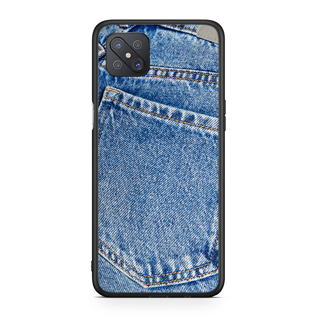 Oppo Reno4 Z 5G Jeans Pocket θήκη από τη Smartfits με σχέδιο στο πίσω μέρος και μαύρο περίβλημα | Smartphone case with colorful back and black bezels by Smartfits