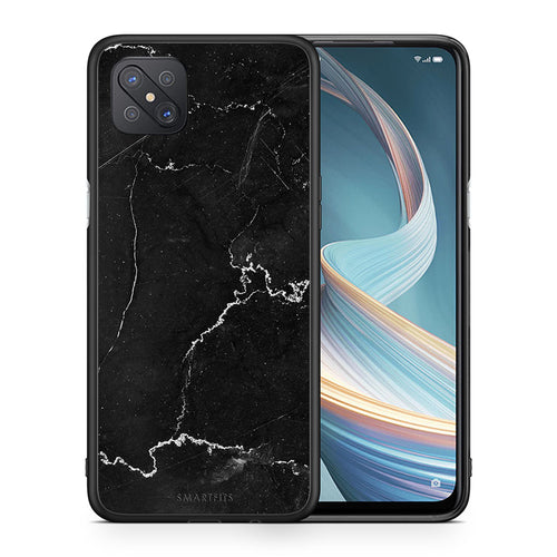 Θήκη Oppo Reno4 Z 5G Black Marble από τη Smartfits με σχέδιο στο πίσω μέρος και μαύρο περίβλημα | Oppo Reno4 Z 5G Black Marble case with colorful back and black bezels