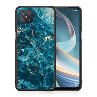 Thumbnail for Θήκη Oppo Reno4 Z 5G Marble Blue από τη Smartfits με σχέδιο στο πίσω μέρος και μαύρο περίβλημα | Oppo Reno4 Z 5G Marble Blue case with colorful back and black bezels