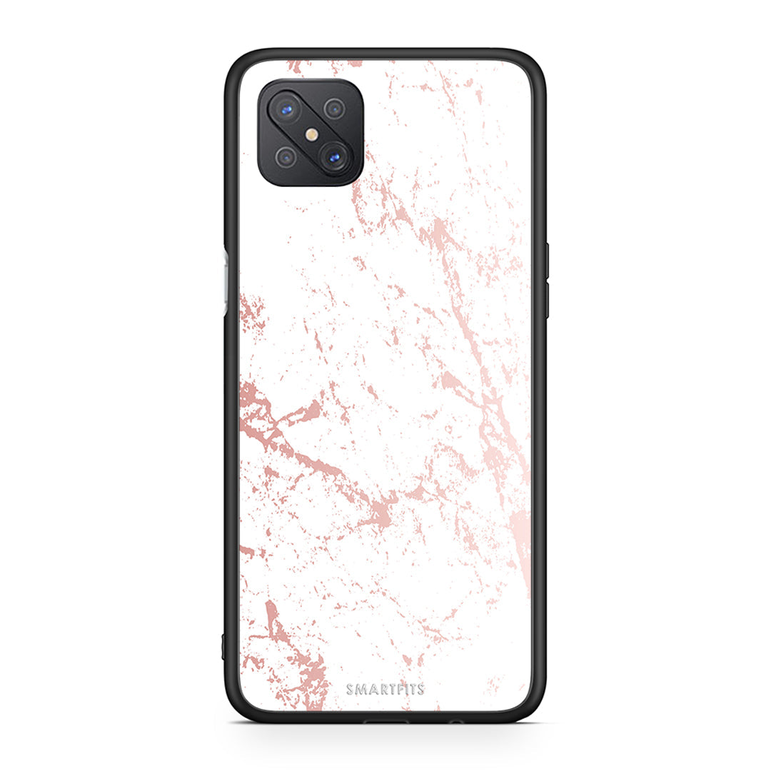 116 - Oppo Reno4 Z 5G Pink Splash Marble case, cover, bumper