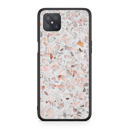 Oppo Reno4 Z 5G Marble Terrazzo θήκη από τη Smartfits με σχέδιο στο πίσω μέρος και μαύρο περίβλημα | Smartphone case with colorful back and black bezels by Smartfits