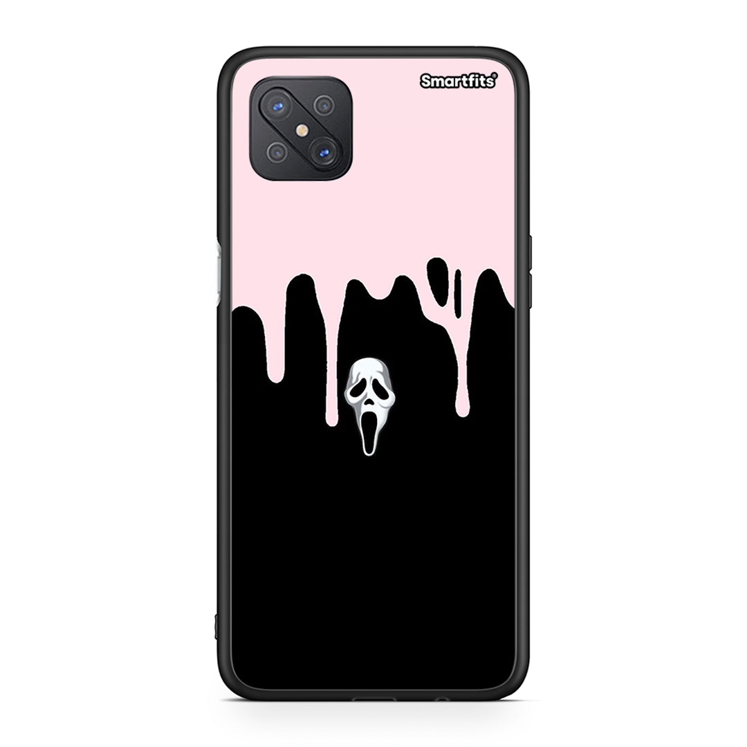 Oppo Reno4 Z 5G Melting Halloween Mask θήκη από τη Smartfits με σχέδιο στο πίσω μέρος και μαύρο περίβλημα | Smartphone case with colorful back and black bezels by Smartfits