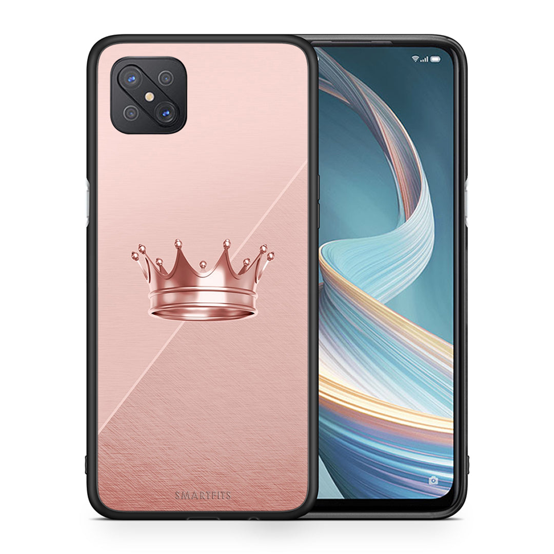 Θήκη Oppo Reno4 Z 5G Crown Minimal από τη Smartfits με σχέδιο στο πίσω μέρος και μαύρο περίβλημα | Oppo Reno4 Z 5G Crown Minimal case with colorful back and black bezels