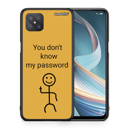 Θήκη Oppo Reno4 Z 5G My Password από τη Smartfits με σχέδιο στο πίσω μέρος και μαύρο περίβλημα | Oppo Reno4 Z 5G My Password case with colorful back and black bezels