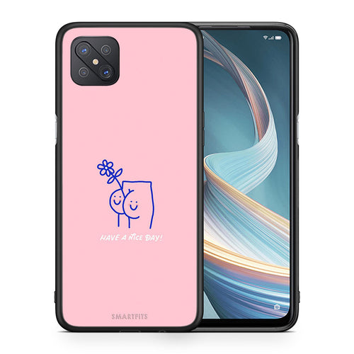 Θήκη Oppo Reno4 Z 5G Nice Day από τη Smartfits με σχέδιο στο πίσω μέρος και μαύρο περίβλημα | Oppo Reno4 Z 5G Nice Day case with colorful back and black bezels