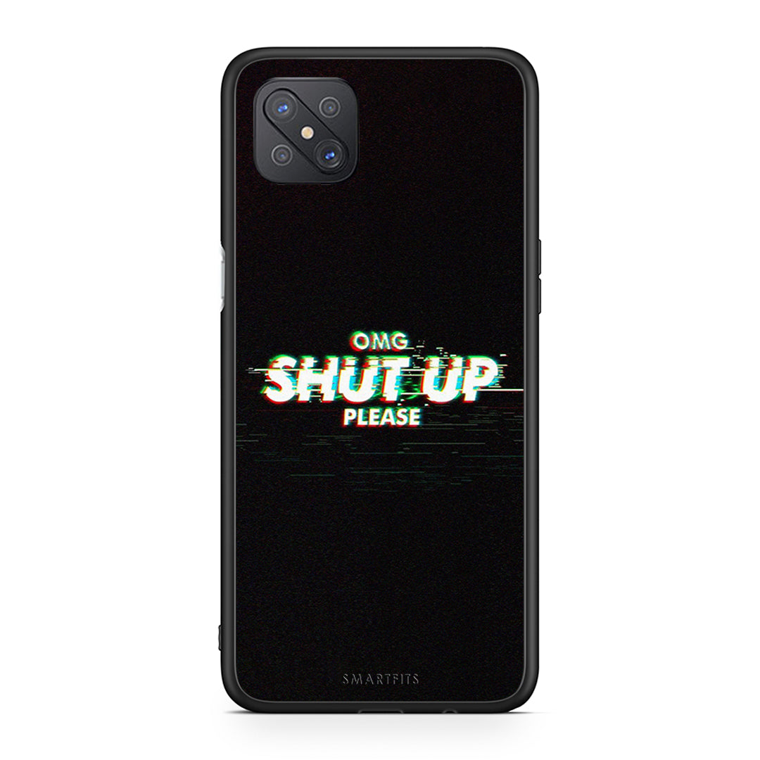 Oppo Reno4 Z 5G OMG ShutUp θήκη από τη Smartfits με σχέδιο στο πίσω μέρος και μαύρο περίβλημα | Smartphone case with colorful back and black bezels by Smartfits