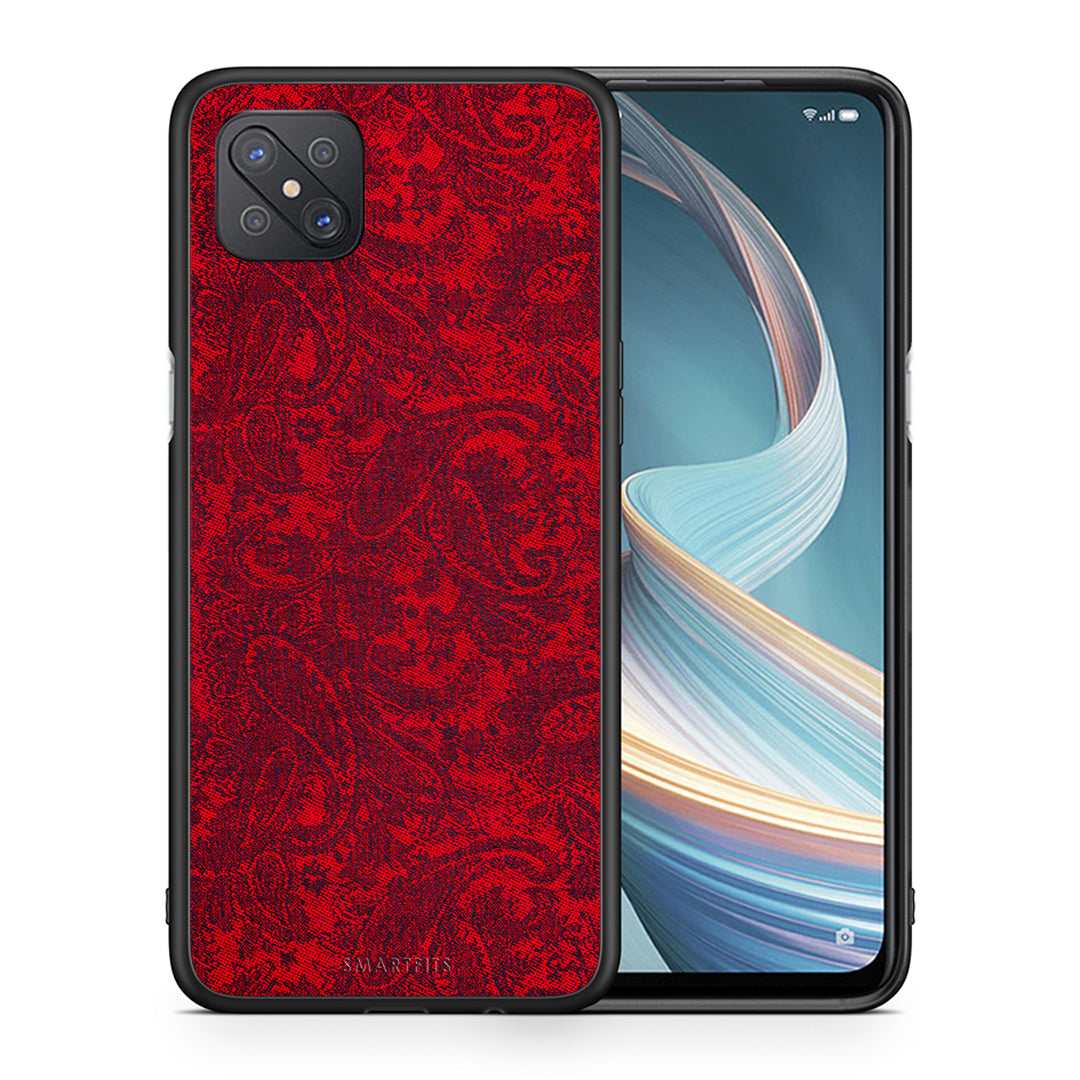 Θήκη Oppo Reno4 Z 5G Paisley Cashmere από τη Smartfits με σχέδιο στο πίσω μέρος και μαύρο περίβλημα | Oppo Reno4 Z 5G Paisley Cashmere case with colorful back and black bezels