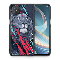 Thumbnail for Θήκη Oppo Reno4 Z 5G Lion Designer PopArt από τη Smartfits με σχέδιο στο πίσω μέρος και μαύρο περίβλημα | Oppo Reno4 Z 5G Lion Designer PopArt case with colorful back and black bezels