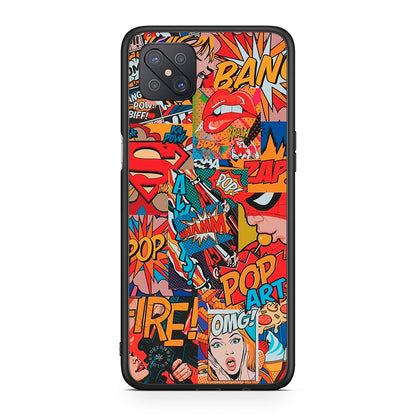 Oppo Reno4 Z 5G PopArt OMG θήκη από τη Smartfits με σχέδιο στο πίσω μέρος και μαύρο περίβλημα | Smartphone case with colorful back and black bezels by Smartfits