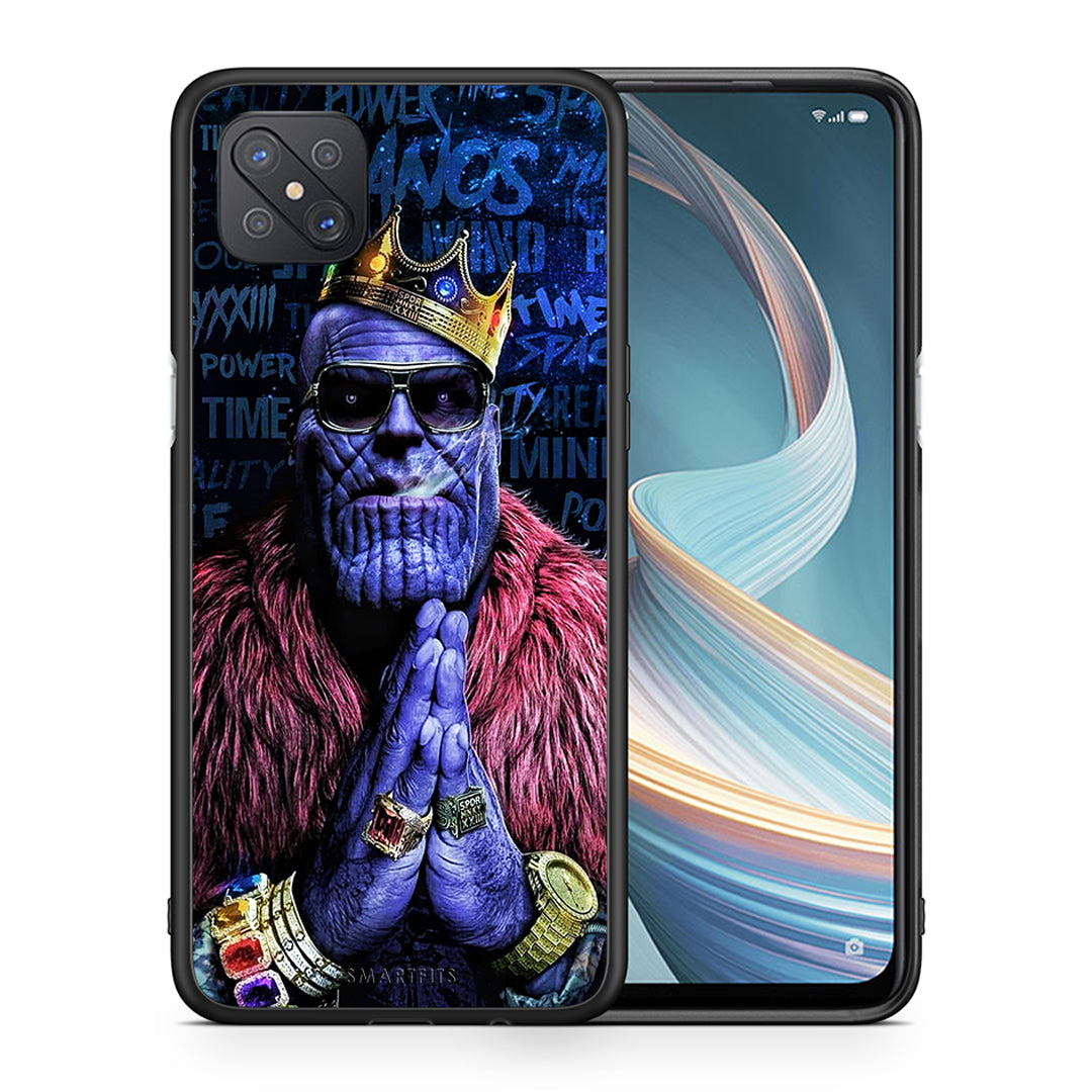 Θήκη Oppo Reno4 Z 5G Thanos PopArt από τη Smartfits με σχέδιο στο πίσω μέρος και μαύρο περίβλημα | Oppo Reno4 Z 5G Thanos PopArt case with colorful back and black bezels