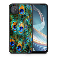 Thumbnail for Θήκη Oppo Reno4 Z 5G Real Peacock Feathers από τη Smartfits με σχέδιο στο πίσω μέρος και μαύρο περίβλημα | Oppo Reno4 Z 5G Real Peacock Feathers case with colorful back and black bezels