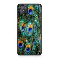 Thumbnail for Oppo Reno4 Z 5G Real Peacock Feathers θήκη από τη Smartfits με σχέδιο στο πίσω μέρος και μαύρο περίβλημα | Smartphone case with colorful back and black bezels by Smartfits