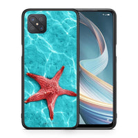Thumbnail for Θήκη Oppo Reno4 Z 5G Red Starfish από τη Smartfits με σχέδιο στο πίσω μέρος και μαύρο περίβλημα | Oppo Reno4 Z 5G Red Starfish case with colorful back and black bezels