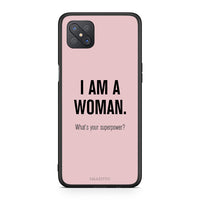 Thumbnail for Oppo Reno4 Z 5G Superpower Woman θήκη από τη Smartfits με σχέδιο στο πίσω μέρος και μαύρο περίβλημα | Smartphone case with colorful back and black bezels by Smartfits