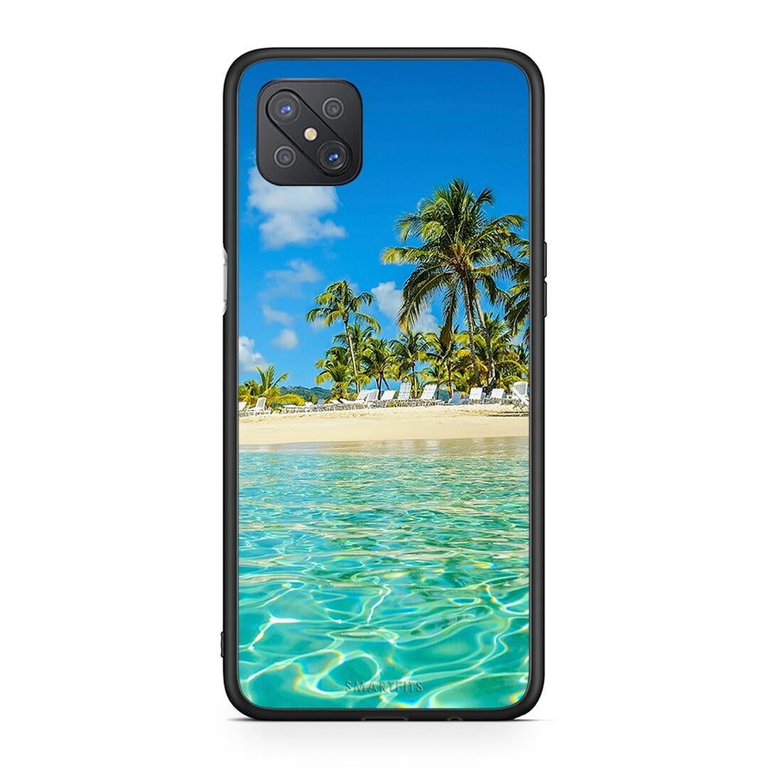 Oppo Reno4 Z 5G Tropical Vibes Θήκη από τη Smartfits με σχέδιο στο πίσω μέρος και μαύρο περίβλημα | Smartphone case with colorful back and black bezels by Smartfits