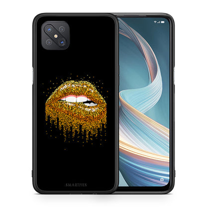 Θήκη Oppo Reno4 Z 5G Golden Valentine από τη Smartfits με σχέδιο στο πίσω μέρος και μαύρο περίβλημα | Oppo Reno4 Z 5G Golden Valentine case with colorful back and black bezels