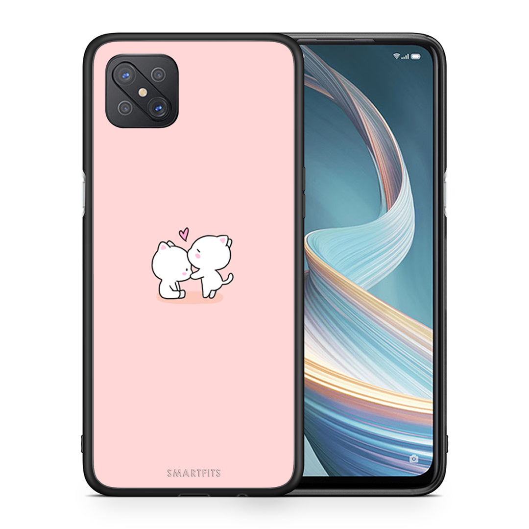 Θήκη Oppo Reno4 Z 5G Love Valentine από τη Smartfits με σχέδιο στο πίσω μέρος και μαύρο περίβλημα | Oppo Reno4 Z 5G Love Valentine case with colorful back and black bezels