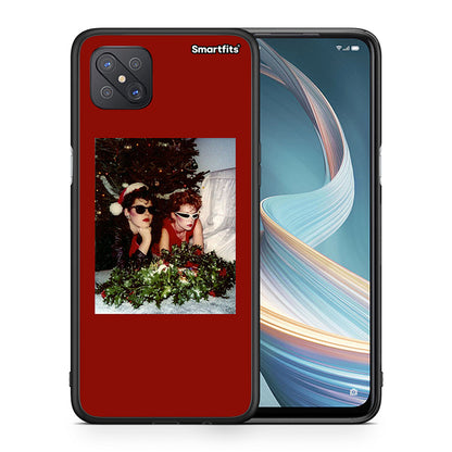 Θήκη Oppo Reno4 Z 5G Waiting For Xmas από τη Smartfits με σχέδιο στο πίσω μέρος και μαύρο περίβλημα | Oppo Reno4 Z 5G Waiting For Xmas case with colorful back and black bezels