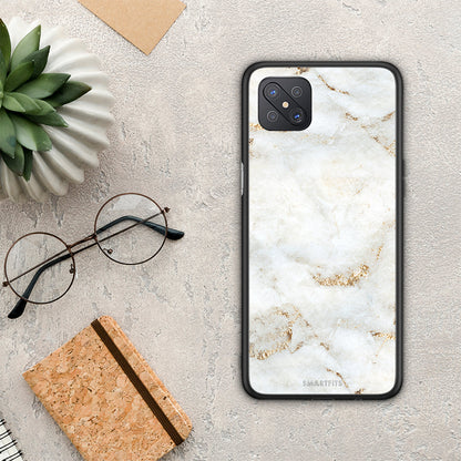 White Gold Marble - Oppo Reno4 Z 5G / A92s θήκη